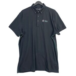 Mercedes AMG Petronas Polo Shirt Mens XXL Formula One Team Black F1 Racing